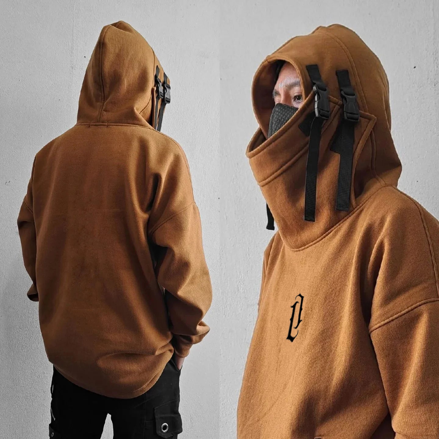 High neck fish online mouth hoodie